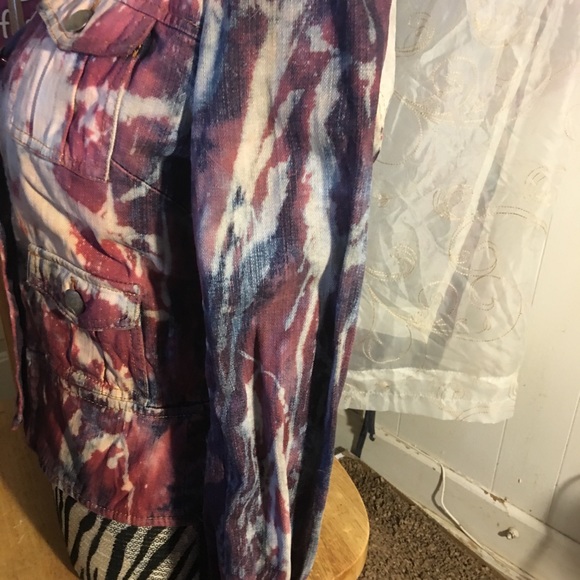 Tye dye jean jacket - Picture 3 of 4